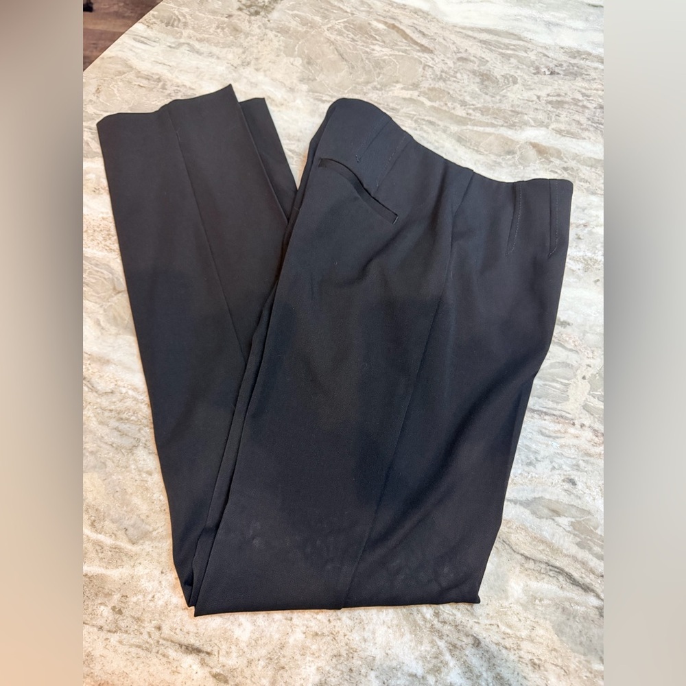 NWT Talbots Black Career Pants 6 Long Straight Leg Office Work Slacks 32 Inseam